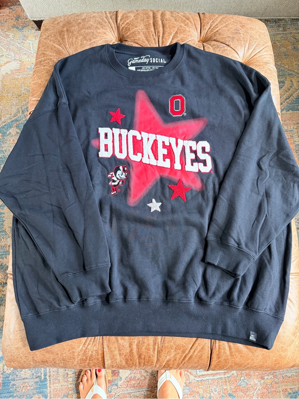 Gameday Social Ohio State Buckeyes OSU Sweatshirt Women’s XL NWOT